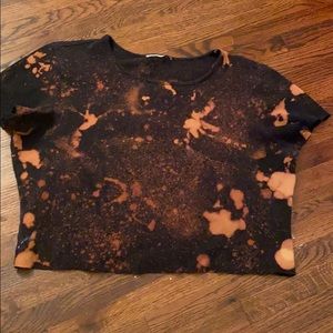 Bleach dyed crop top